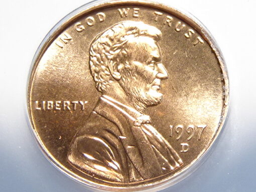 1997-D Lincoln Cent MS67 Red ANACS